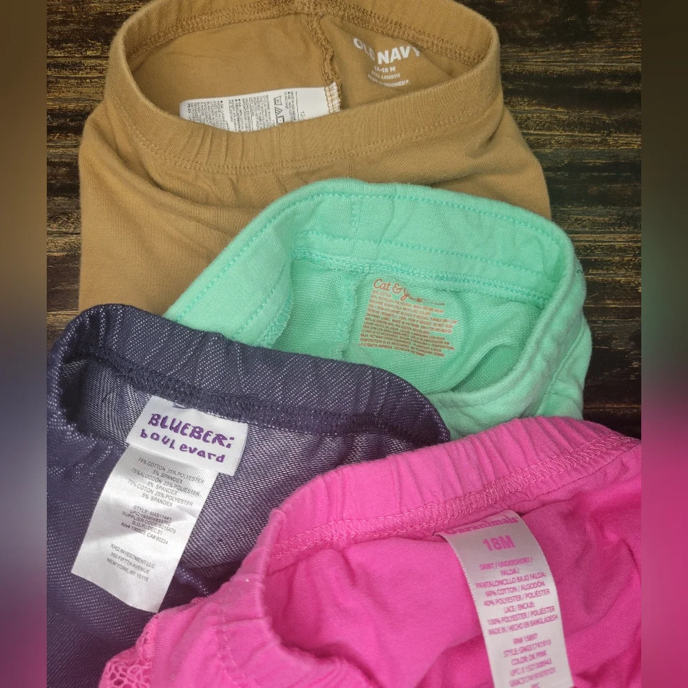 bundle of 4 toddler girl bottoms, 18 months